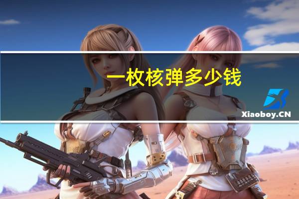 一枚核弹多少钱