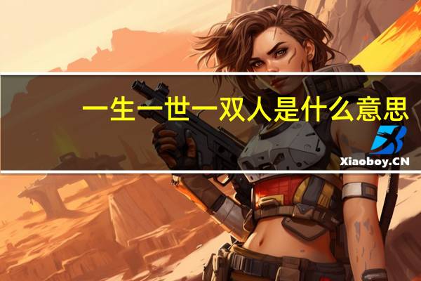 一生一世一双人是什么意思