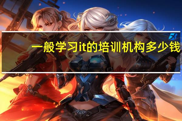 一般学习it的培训机构多少钱