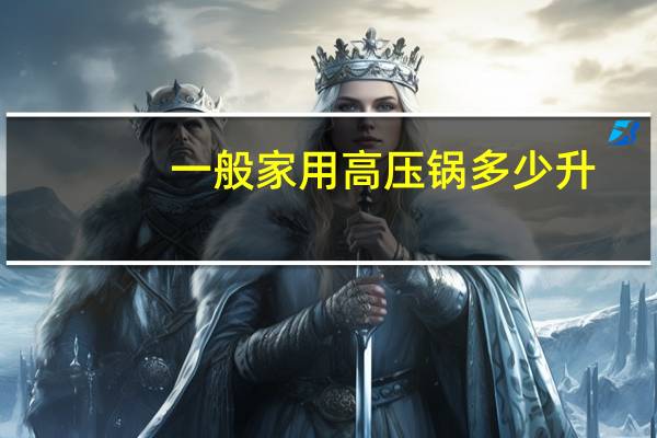 一般家用高压锅多少升