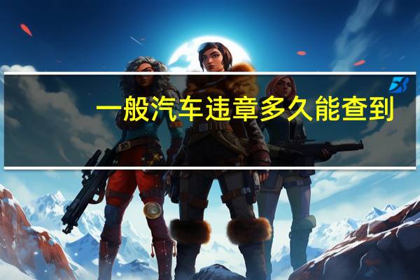 一般汽车违章多久能查到