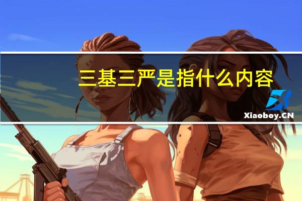 三基三严是指什么内容