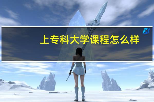 上专科大学课程怎么样