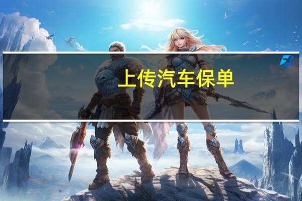 上传汽车保单