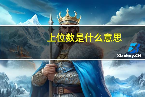 上位数是什么意思