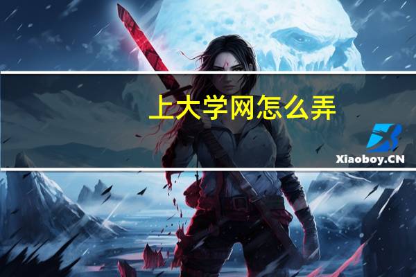 上大学网怎么弄