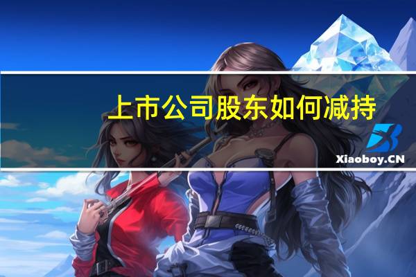 上市公司股东如何减持