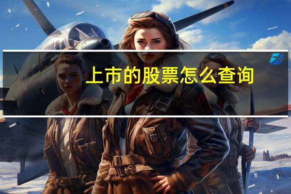 上市的股票怎么查询