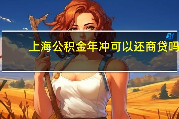 上海公积金年冲可以还商贷吗