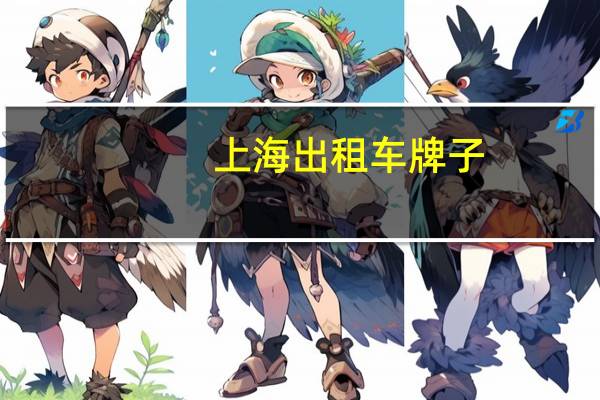 上海出租车牌子