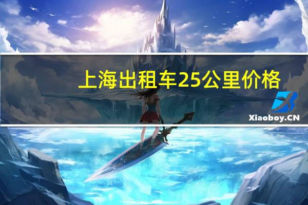 上海出租车25公里价格