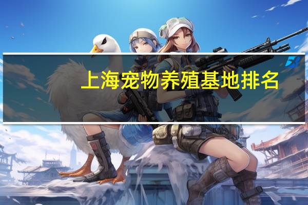 上海宠物养殖基地排名