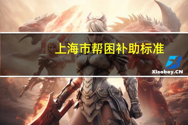 上海市帮困补助标准