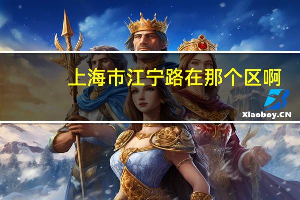 上海市江宁路在那个区啊