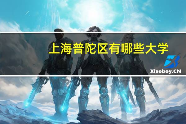 上海普陀区有哪些大学
