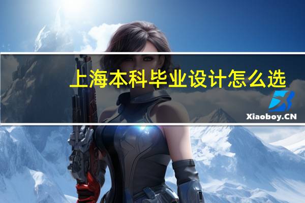 上海本科毕业设计怎么选
