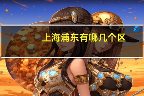上海浦东有哪几个区