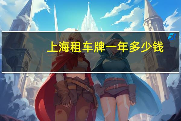 上海租车牌一年多少钱