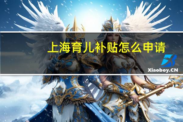 上海育儿补贴怎么申请