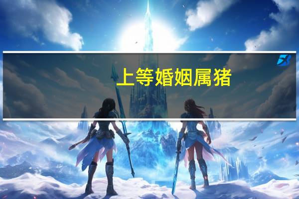 上等婚姻属猪