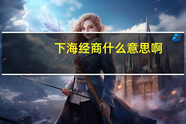 下海经商什么意思啊