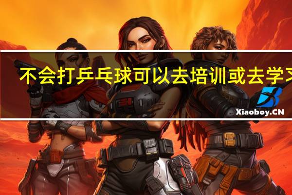 不会打乒乓球可以去培训或去学习吗