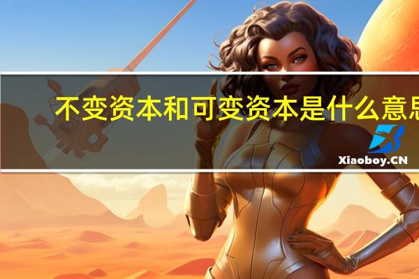 不变资本和可变资本是什么意思
