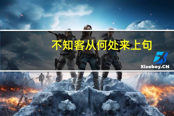 不知客从何处来上句