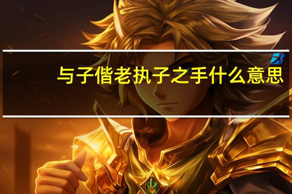 与子偕老执子之手什么意思