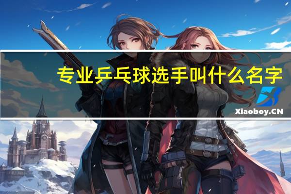 专业乒乓球选手叫什么名字
