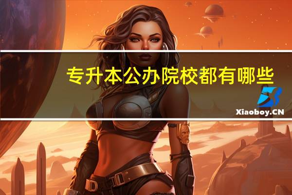 专升本公办院校都有哪些