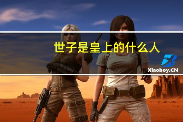 世子是皇上的什么人