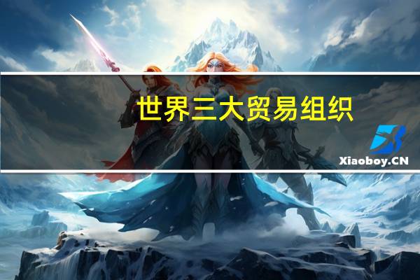 世界三大贸易组织