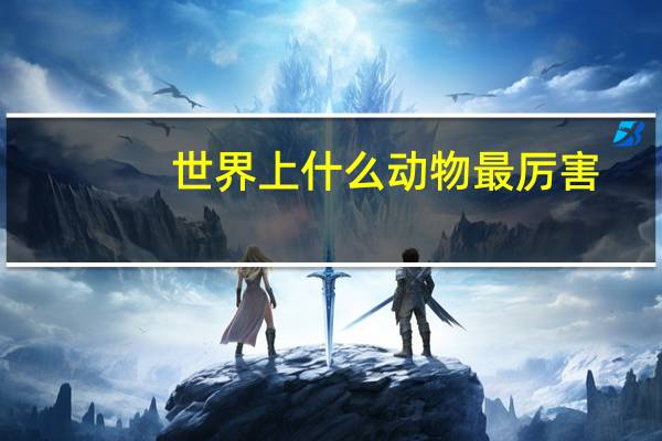 世界上什么动物最厉害
