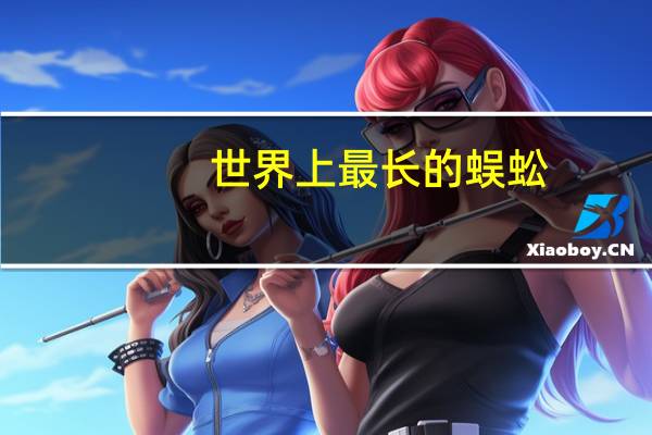 世界上最长的蜈蚣
