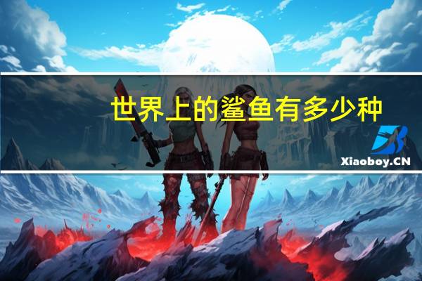 世界上的鲨鱼有多少种
