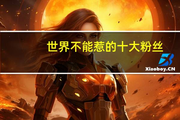 世界不能惹的十大粉丝