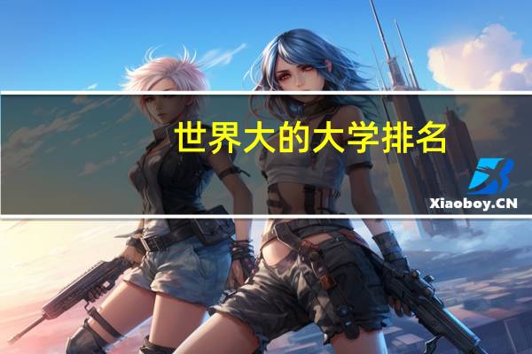 世界大的大学排名