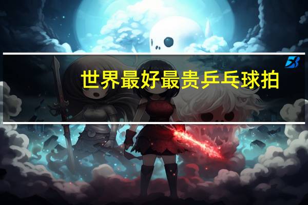 世界最好最贵乒乓球拍