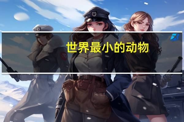 世界最小的动物