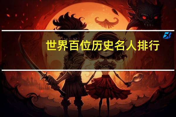 世界百位历史名人排行