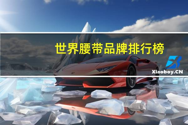 世界腰带品牌排行榜