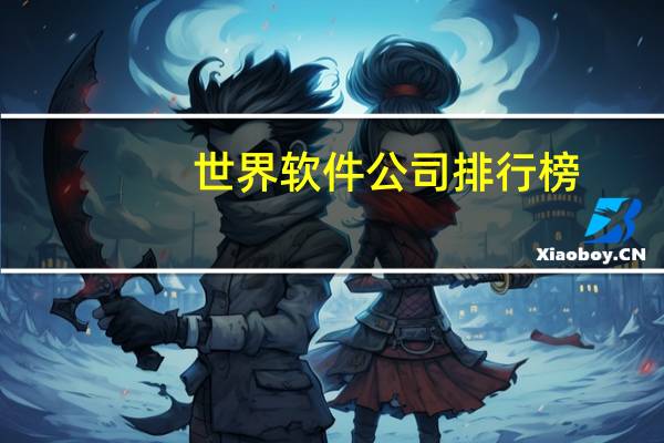 世界软件公司排行榜