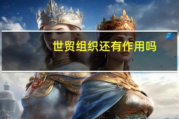 世贸组织还有作用吗