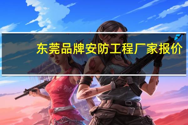 东莞品牌安防工程厂家报价