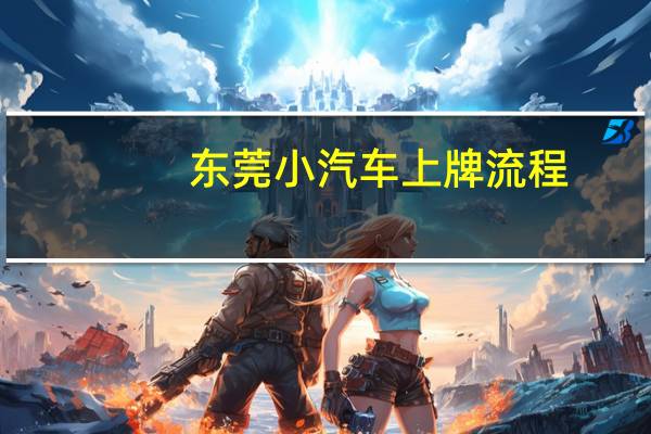 东莞小汽车上牌流程