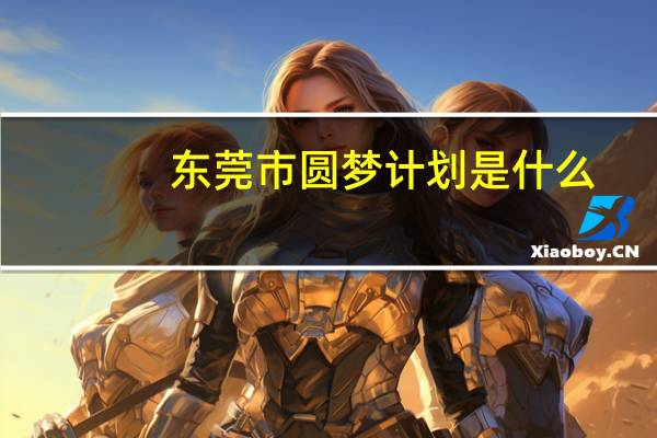 东莞市圆梦计划是什么
