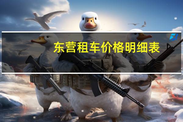 东营租车价格明细表