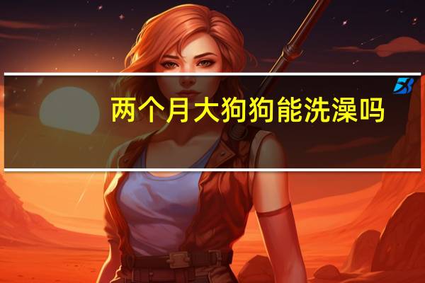 两个月大狗狗能洗澡吗