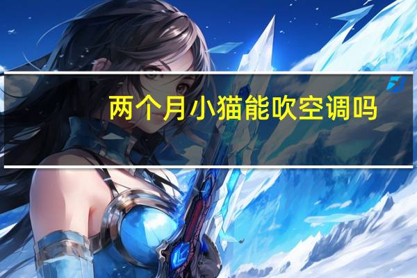 两个月小猫能吹空调吗